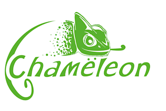 create a creative chameleon mascot logo design