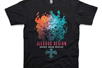 design modern custom t shirt graphic artwork