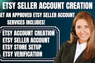 approved etsy account creation, etsy store setup, etsy seller account