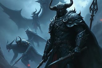 draw fantasy illustrations, concept art, and card game art