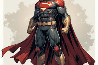 superhero character for comics