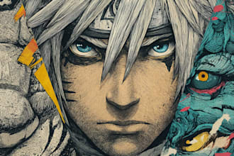 draw fantasy anime portrait with soft cinematic lighting