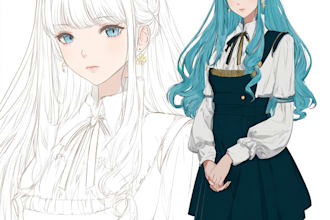 draw anime character sheet