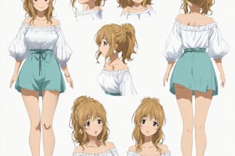 create anime reference sheet