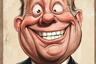 do a political cartoon art