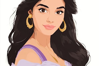 do disney cartoon portrait