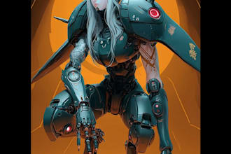 make custom robot mecha art