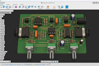 design guitar pedal and audio effects pcb with analog tone optimization
