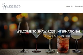 design wix alcohol beverage import website cola label import baijiu website