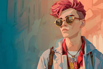 draw watercolor house portrait or city space illustration
