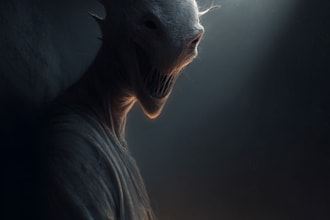 draw dark art and monsters