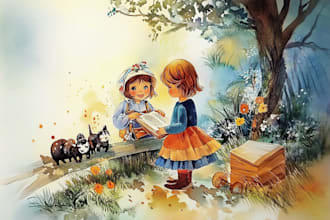 design professional children book art for amazon kdp
