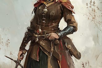 fantasy dnd character illustration