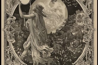 create detailed vintage engraving and etching illustration