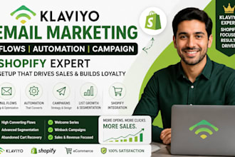 klaviyo email marketing flows shopify automation expert funnel campaign setup