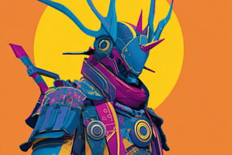 sci fi character illustration or sci fi character