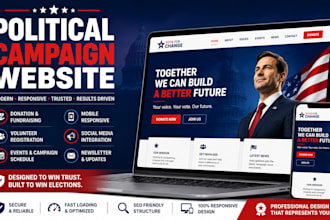 design political campaign website election campaign political party website