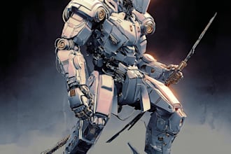 do your mecha robot fanart or original in digital artwork