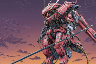 do star wars sci fi character, alien, robot, mecha art