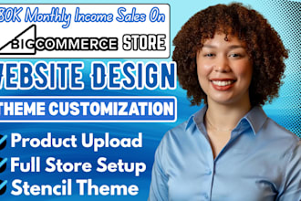 design,redesign bigcommerce store,theme customization,build bigcommerce website