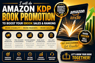 do amazon KDP book promotion to boost your ebook sales and ranking