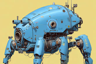 draw star wars sci fi character, alien, robot, mecha art