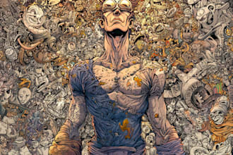 superhero character for comics