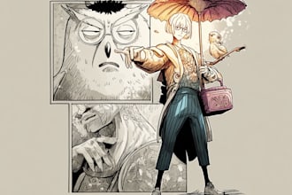 comic book illustration with comic book illustrator
