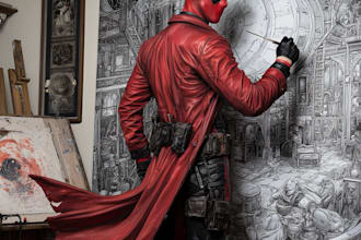 superhero comic cartoon character