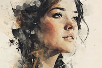 do outstanding watercolor portrait