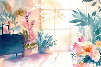draw a watercolor illustration