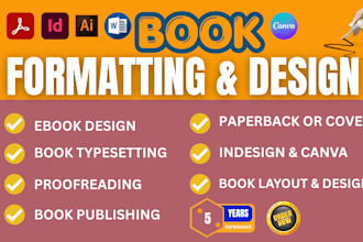 do professional KDP paperback book or ebook formatting for amazon publishing
