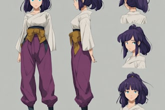 draw custom character sheet or reference sheet
