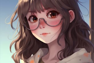 draw custom anime character for you