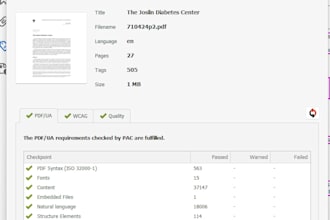 fix PDF accessibility and wcag compliance issues