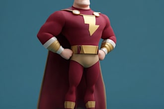 create superhero cartoon character for you
