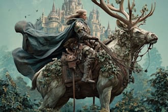 design fantasy and minimal book and ebook cover