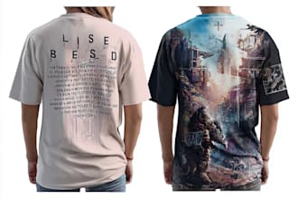 design custom anime tshirt illustration