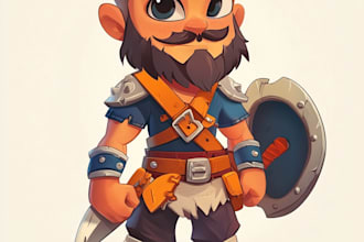 draw 2d game character or 2d game character