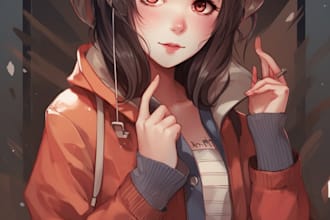 make amazing anime character for you