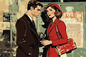 comic book illustration with comic book illustrator