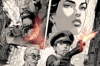 comic book illustration with comic book illustrator