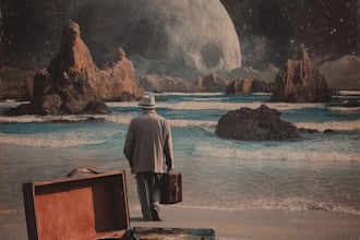 create a dreamy surreal or fantasy music cover