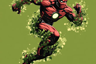 superhero character for comics