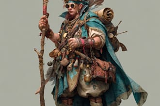 fantasy character art and fantasy character art