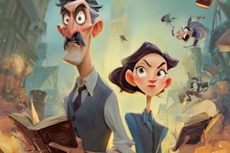 design cute children book covers and storybook covers