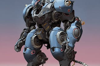draw your robot, mecha or futuristic concept characters