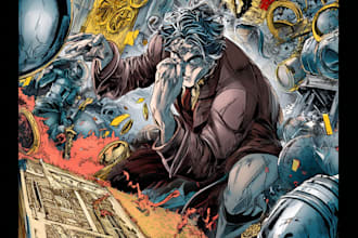 create manga comic pages and graphic novel anime artwork
