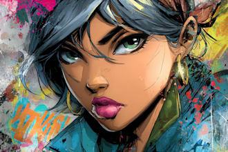 draw comic book illustration with comic book illustrator