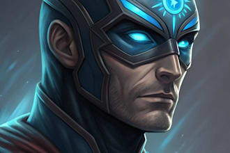 turn your face in to amazing superhero character